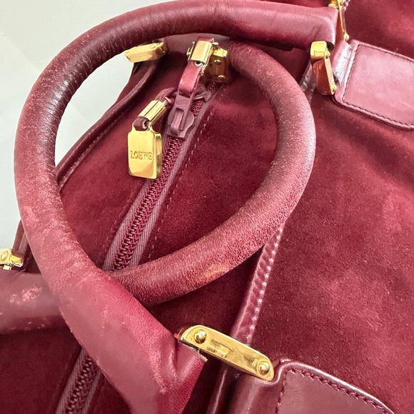 ✨ Loewe Vintage Wine Weekender Duffel Bag ✨ - Picture 14 of 16